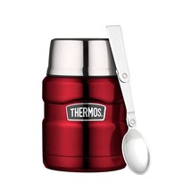 Thermos Stainless King Food Flask - 470 ml, Cranberry Red  - $45.00