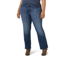 Lee Womens Plus Petite 20W Bootcut Jeans Lagoon Mid Rise NWT 1WMBEW7 - £14.09 GBP