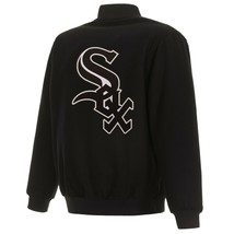 MLB Chicago White Sox JH  Design Wool Reversible Jacket  Black Embroidered Logos - $179.99