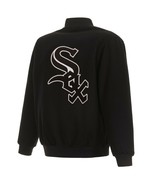 MLB Chicago White Sox JH  Design Wool Reversible Jacket  Black Embroider... - £142.63 GBP