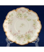 Haviland Limoges Demitasse Saucer for Chocolate Cup Scalloped Beaded Gol... - £4.70 GBP