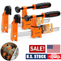 JORGENSEN 4 in LIGHT DUTY 2 PIECE STEEL BAR CLAMP SET Metal Wood F-Clamp... - $47.99