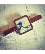 Unique THE GREAT WAVE TIECLIP chrome HOKUSAI art HANDMADE tie bar slide ... - $13.88 CAD