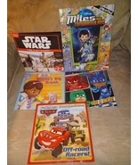 5 Disney Kids Children Picture Books Star Wars PJ Masks Cars Doc McStuff... - £14.12 GBP