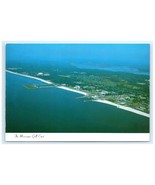 Aerial View Tourist Beaches Resorts The Mississippi Gulf Coast Postcard - $7.00