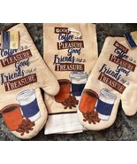 Greenbrier Coffee is Pleasure Oven Mitt and Towel Set - £8.52 GBP