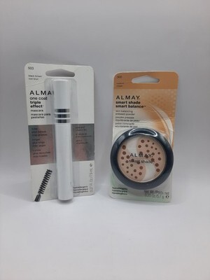 Almay One Coat Mascara Triple Effect 503 Blk Brn & Smart Shade 300 Med Lot NEW Item image 2