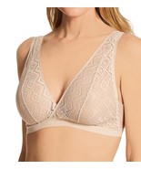 DKNY DK7596 Women&#39;s Pure Lace Bralette Cashmere Beige Tan NWT - £21.68 GBP