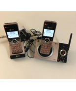 AT&amp;T CL82229 2 Handset Cordless Phone Pink Call Blocker Answering Machin... - £20.89 GBP