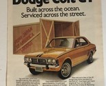 1973 Dodge Colt GT Vintage Print Ad Advertisement pa12 - £6.20 GBP