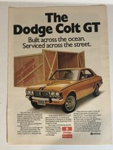 1973 Dodge Colt GT Vintage Print Ad Advertisement pa12 - £6.22 GBP