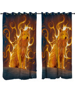 Fantasy Animal Art Phoenix Wolf Curtain - $1,085.34 MXN+