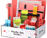 Enday Back to School Supplies for Kids Red School Supply Box New - $19.96