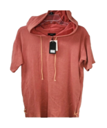 Hoodie Dress L Pullover Corset Lace Short Sleeve Very J Beach Casual NEW - €12,10 EUR
