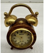 Galaxy Vintage Miniature Quartz Bell Clock Desk Clock - £15.92 GBP