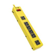 Tripp Lite Eaton TLM626NS Heavy Duty Power Strip, Safety Yellow Metal Ho... - $53.50