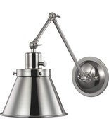 Progress Lighting 1-Light Brushed Nickel Swing Arm Adjustable Coastal Wa... - $1,547.25 MXN