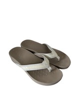 VIONIC 380 Womens Sandals HIGH TIDE White Cream Thong Flip Flop Slides Sz 8 - $23.99