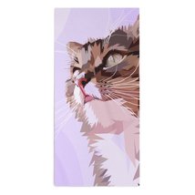 Mondxflaur Watercolor Cat Hand Towels for Bathroom Hair Absorbent 14x29 ... - £10.34 GBP