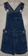 EXCELLENT GIRLS GAP DISTRESSED BLUE JEAN ROMPER / SHORTALLS  SIZE 3 - £14.60 GBP