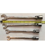 Vintage Truecraft SAE Combination Flex Socket Open End Wrench 12 Point Set - £44.80 GBP