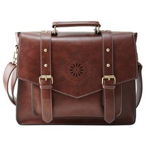 ECOSUSI Women&#39;s Briefcase Messenger Laptop Bag PU Leather Satchel Work B... - $94.99