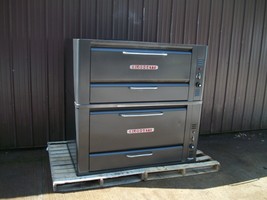 BLODGETT 966/951 DOUBLE STACKED PIZZA OVENS WITH  NEW STONES - $3,757.05