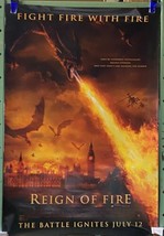 Reign Of Fire 27x40 Movie Theater Double Sided Poster - £7.58 GBP
