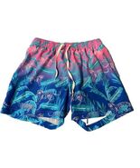 Chubbies The Hydrofoils Swim Shorts Lined Ombre Pink Purple Tigers Large - $27.20