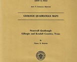 Geologic Map: Stonewall Quadrangle, Texas 1952 - $12.89
