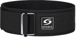 Self-Locking 4&quot; Weight Lifting Belt  for Men &amp; Women Adjustable in Black NEW - £21.87 GBP