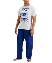 Club Room Mens Best Dad Pajama Set, Size XL - £23.77 GBP