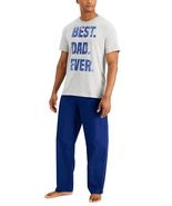 Club Room Mens Best Dad Pajama Set, Size XL - £23.46 GBP