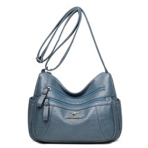 Multi-pocket Larger Capacity Women Shoulder Bag Luxury Designer Soft Leather Cro - £28.59 GBP