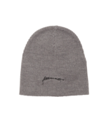 Allsaints Mens Beanie Embroidered Script Logo Gray One Size NWT - £19.83 GBP