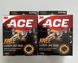 3M Ace Adjustable Knee Custom Dial Strap Brace Applies Firm Pressure 2 Pack - $17.85