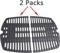 Matte Cast Iron Grill Grates Grid Parts Weber Q200 Q220 Q220 Q2000 Q2200 Q2400 - £45.34 GBP