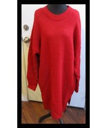 Koton Women&#39;s Red Sparkle Sweater Dress US Size L/UK Size XL NEW - $40.81 CAD
