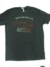 Coca-Cola Black Refreshing Est 1886 Tee T-shirt  Large - $9.65