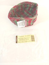 2009 Longaberger Tree Trimming Peppermint Twist LINER Holiday Plaid 23723293 NEW - $13.02
