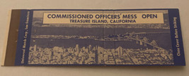 Vintage Matchbook Cover Matchcover Military US Officer’s Mess Treasure I... - £2.98 GBP