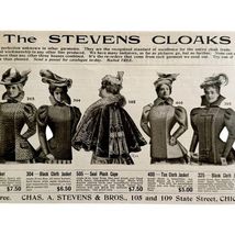 The Stevens Cloaks Jackets 1897 Advertisement Victorian Retail Chicago D... - $10.00