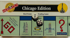 Vintage Monopoly Chicago Edition 2000 Authorized Edition Hasbro Board Ga... - $82.20 CAD