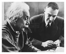 J. Robert Oppenheimer &amp; Albert Einstein Discussing 8X10 Photograph Reprint - $8.49