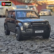 Bburago 1:24 2022 Land Rover Defender 110 SUV Alloy Car Model Diecast Me... - £25.22 GBP