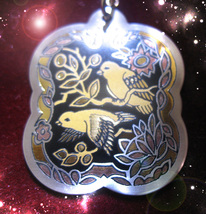HAUNTED NECKLACE ALEXANDRIA'S MESSENGER BIRD SEND LOVE LUCK OOAK  MAGICK image 2