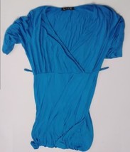 LIVD Blue Maxi Dress with Waist Tie Size XL - £13.27 GBP