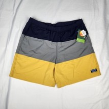 LL Bean Supplex Sport Shorts Mens XL Striped Lined Swim Trunks Camp Outd... - $24.94
