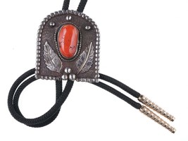Vintage Southwestern sterling and turquoise bolo tie - £133.96 GBP