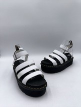 Dr. Martens BLAIRE White Leather Ankle Strap Platform Sandals Women’s Size 10 - £42.77 GBP